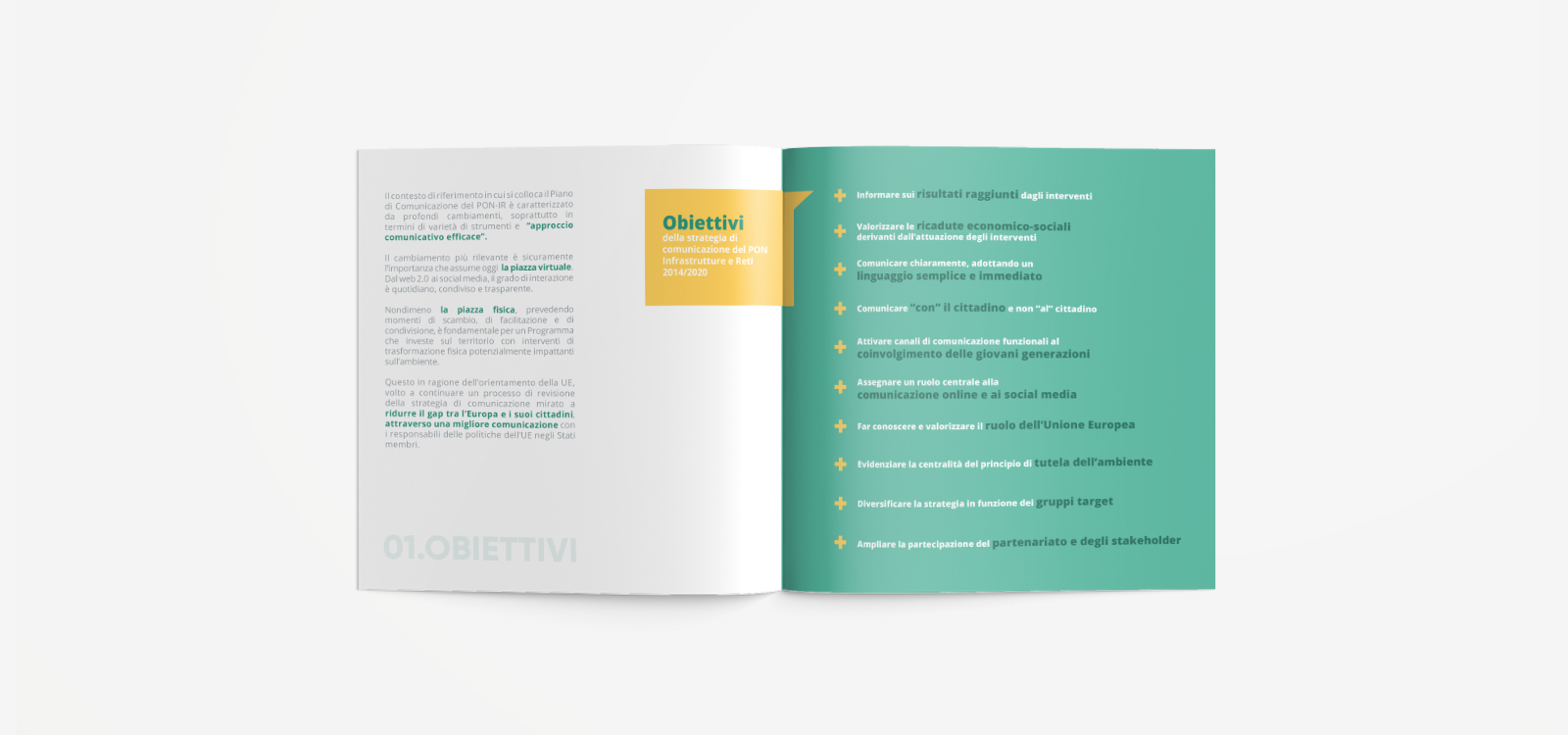 Brochure “Strategia di comunicazione” del PON-IR 2014-2020